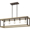 Quoizel Lighting Finn 5 - Light Island Pendant Light in  Rustic Black - 3 of 4