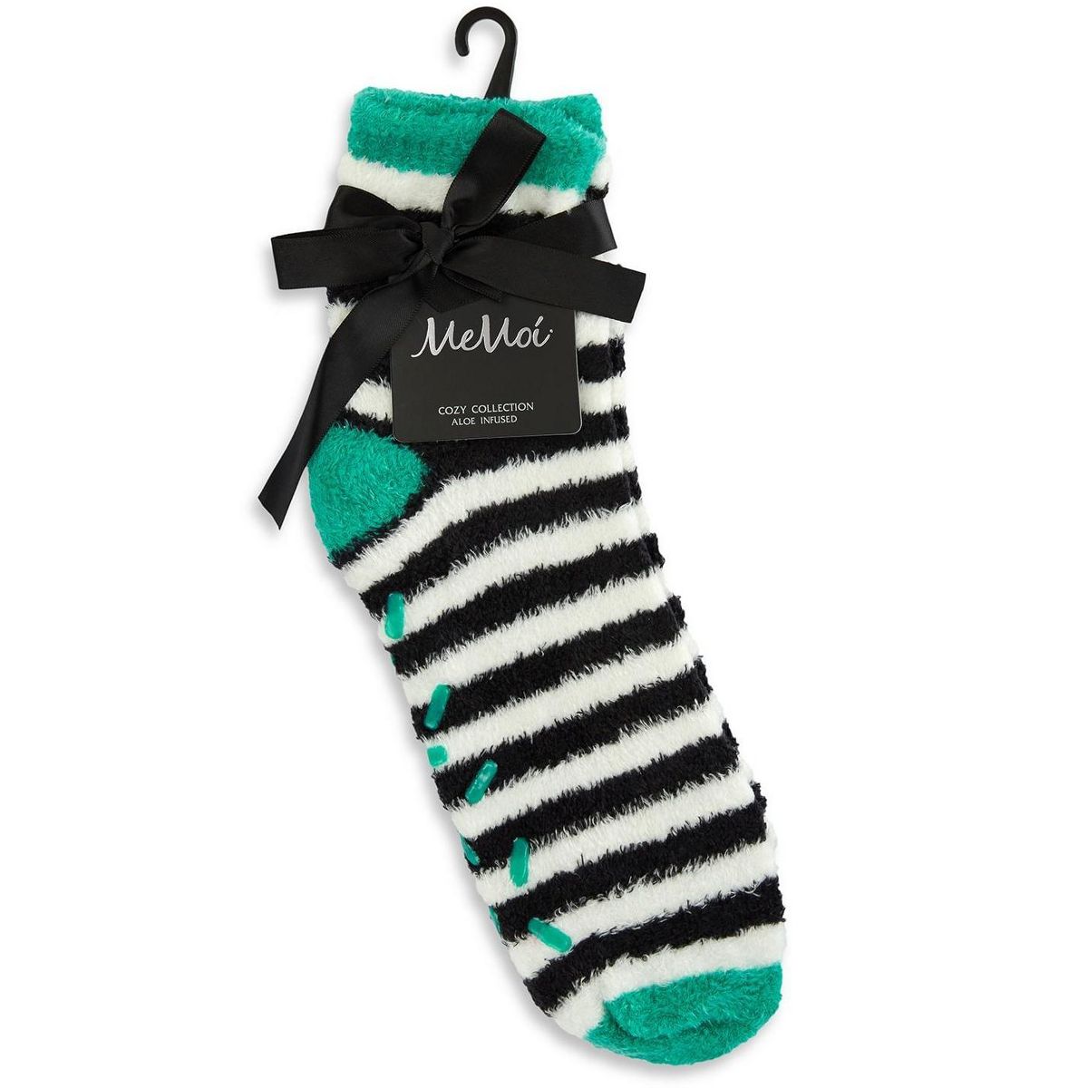 Memoi Colorblock Fuzzy Non-Skid Socks with Aloe - thumbnail 9