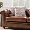 Chanasya Ruched Faux Fur Throw Pillow Covers - 2 Pieces - 18" x 18” - 2 of 4