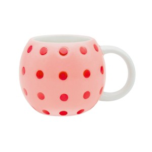 Godinger Silver 17 fl oz League Pickle Ball Mug: Porcelain, Pink, Hand Wash, Hot/Cold Beverages, 3.75" Height, 1 Piece - 1 of 4