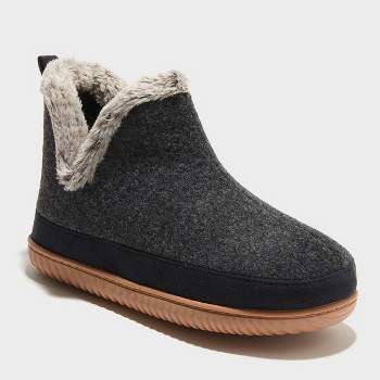 dluxe by dearfoams Women's Dolly Felted Bootie Slippers