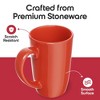 Omniware Teaz Cafe 18 oz Classic Mug, Set of 4 - Vintage Stoneware Coffee Cups, Nostalgic 50s-Inspired Drinkware, Rustic Farmhouse Aesthetic - 3 of 4