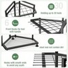 Garden Organizer Corner Metal Yard Storage Rack Heavy Duty Steel Long - Handled Tools Rakes Brooms - 3 of 4