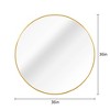 MAYEERTY Metal Framed Round Bathroom Mirror for Wall - 4 of 4