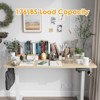 NicBex 48" Electric Height Adjustable Standing Desk,Sit Stand Computer Desk with Sturdy Steel Frame,Hooks,Home Office Desk with Splice Board,Natural - 2 of 4