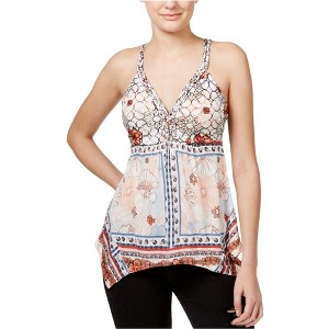 American Rag Womens Printed Asymmetrical-Hem Floral Tank Top - 1 of 1