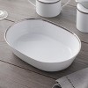 Noritake Whiteridge Platinum Oval Vegetable Serving Bowl - 2 of 4