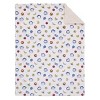 Universal Curious George White, Blue, Red, and Yellow Balloons, Bananas and Hats Super Soft Cuddly Plush Baby Blanket - 3 of 4