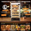 WeChef 600W 5-Shelf Commercial Food Warmer 15" Countertop Catering Pizza Display Case - 3 of 4