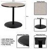 Hampden Furnishings 36" Bennet Collection Round Dining Table Black/Gray Nebula - 4 of 4