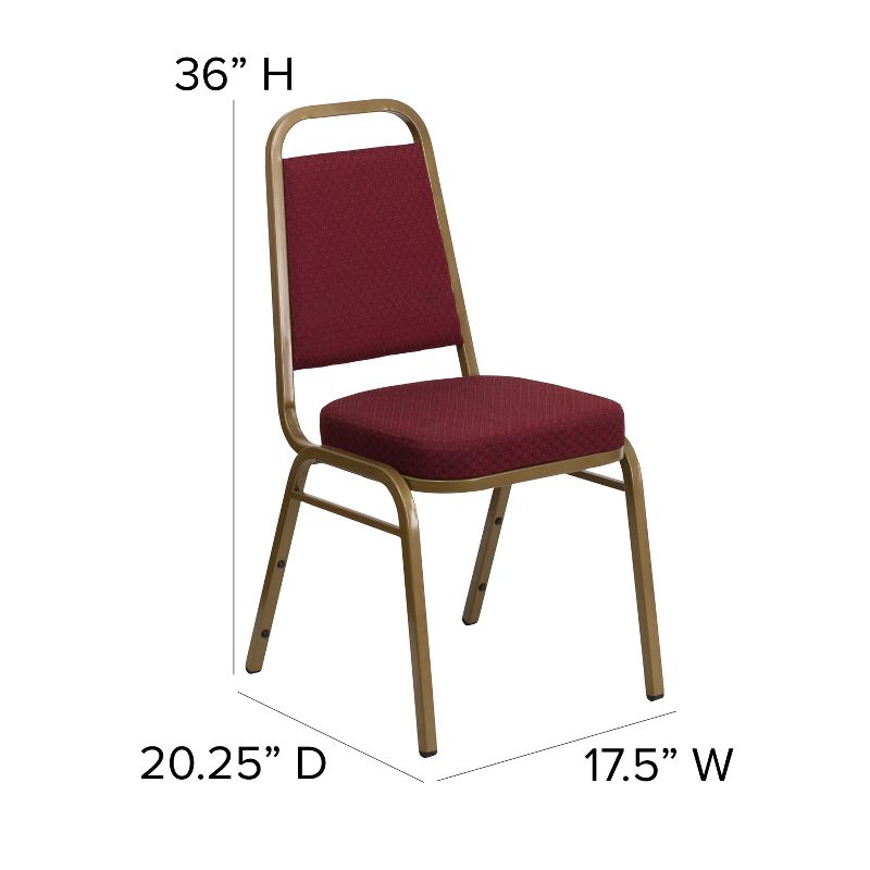 Flash Furniture HERCULES Series Trapezoidal Back Stacking Banquet Chair with 2.5" Thick Seat, 5 of 14