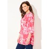 Catherines Women's Plus Size Georgette Pintuck Tunic - 4 of 4