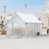 Polycarbonate Greenhouse for Outdoors, Large Walk-InGreenhouse with Quick Setup Structure and Roof Vent, Greenhouse with Ventilation - 2 of 4