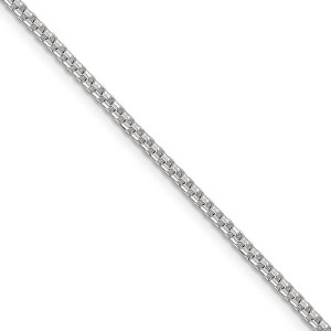 Black Bow Jewelry 2mm Sterling Silver Solid Round Box Chain Necklace - 1 of 4