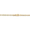 Black Bow Jewelry 1.9mm 14k Yellow Gold Diamond Cut Singapore Chain Necklace - 4 of 4