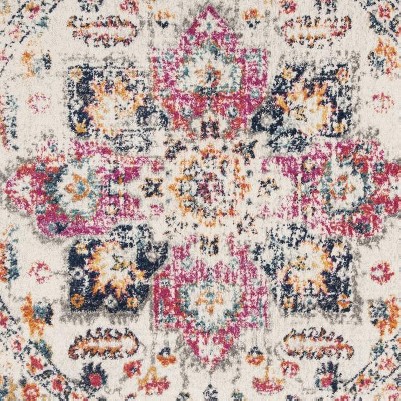 fuchsia/ivory