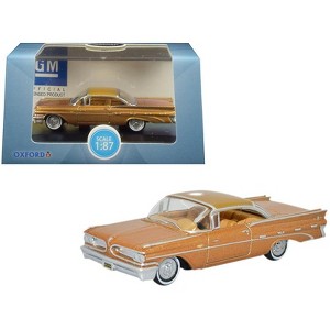 1959 Pontiac Bonneville Coupe Canyon Copper Metallic 1/87 (HO) Scale Diecast Model Car by Oxford Diecast - 1 of 3