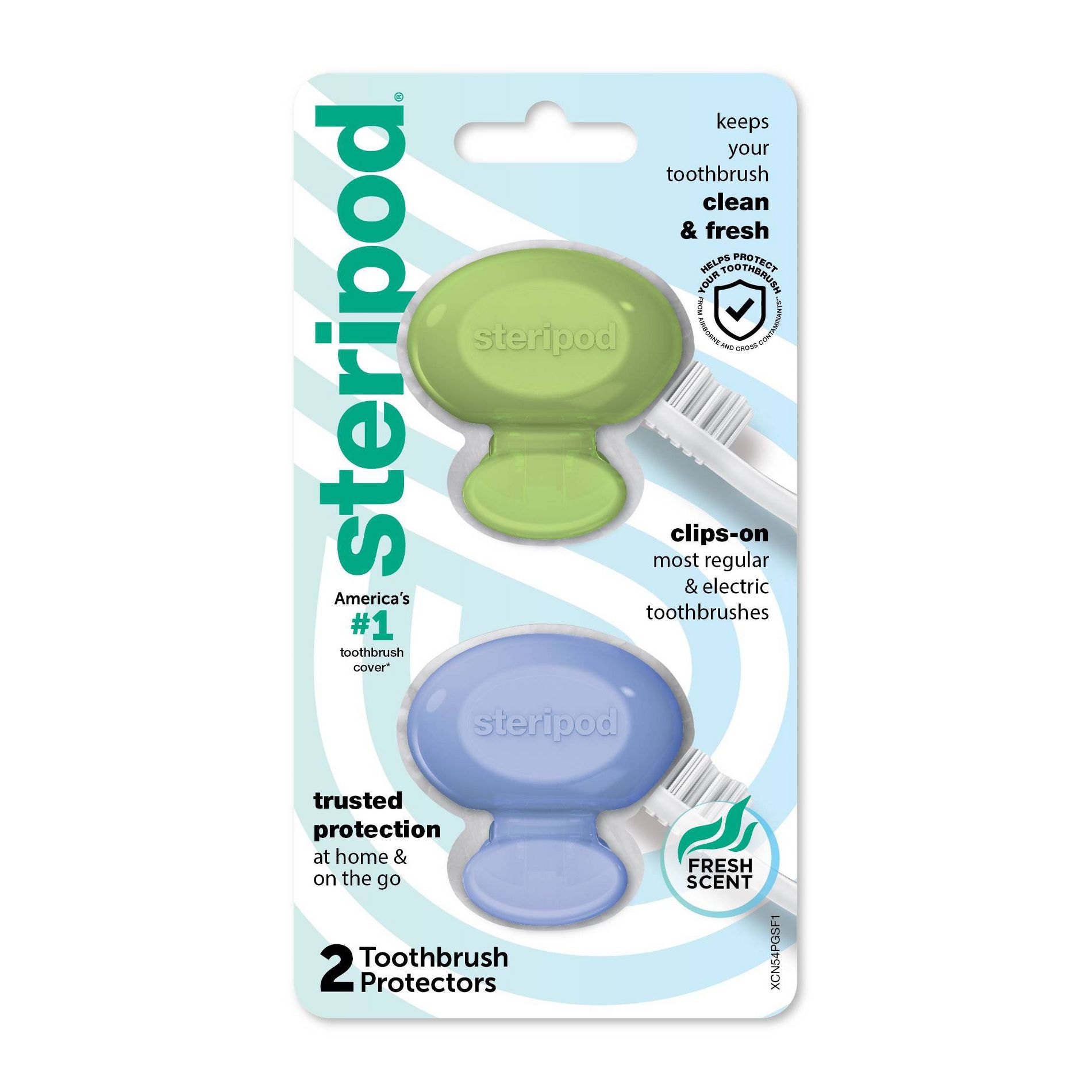 Steripod Toothbrush Protec Cover - Trial Size - 2ct