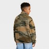 Boys' Abstract Printed Faux Shearling Quarter Zip Jacket - Cat & Jack™ - 2 of 3