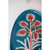 Botanical Oval Trays Set of 3 – 7 Inch Hand-Painted Metal Display By Kalalou - 4 of 4