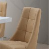 Kings Brand Furniture Milan Vinyl Upholstery Kitchen Dinette Dining Room Side Chairs, Set of 2, Yellow/White - 4 of 4