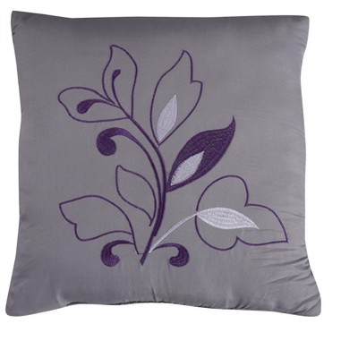 Queen Purple Microfiber Reversible Bed in a Bag Set