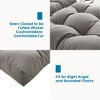 Outdoor Chair Cushions,3 Piece Loveseat Outdoor Cushions Set,Tufted/Wicker Patio Cushion for Patio Furniture All Weather,44"x19"x5" - 4 of 4