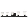 Livex Lighting Ridgedale 5 - Light Vanity in  Black - 3 of 4