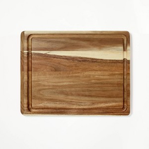 10"x13" Reversible Acacia Wood Cutting Board Natural - Figmint™ - 1 of 4