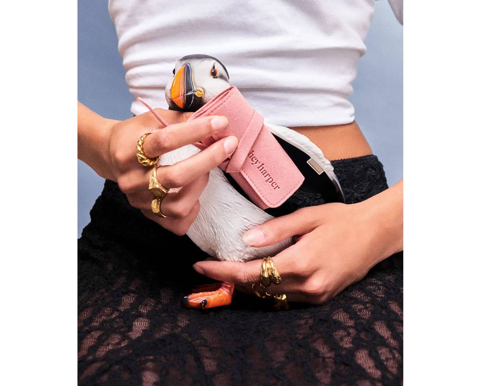 Hey Harper Jewelry Storage Pouch - Coral