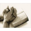 Vervaco Counted Cross Stitch Kit 10.75"X8.75"-Praying Hands On Aida - 2 of 2