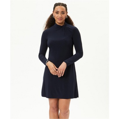 Tommy Hilfiger Womens Twist Neck Shift Dress