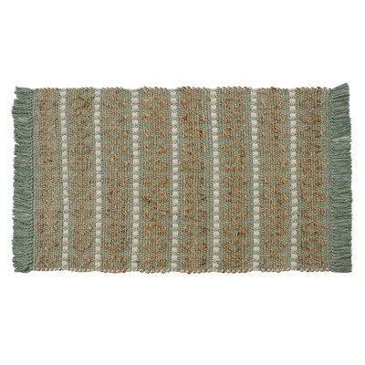 Patina Vie Vintage Inspired Accent Rugs Blue/Natural Striped
