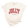 Simply Sage Market Jolly Vibes Varsity Thick Outline Garment Dyed Tee - 2 of 4