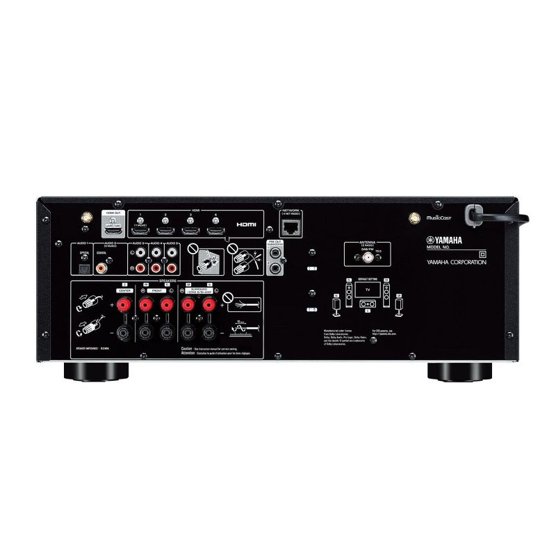 Yamaha RX-V4 5.2-Channel AV Receiver with 8K HDMI and MusicCast, 3 of 9