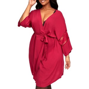 Adore Me Women's Desirae Robe Sleepwear - 1 of 4
