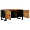 vidaXL Coffee Table Storage Sofa Side Table for Home Living Room Solid Wood - Brown - 4 of 4
