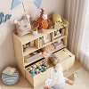 Toy Storage Cabinet, Kids Bookcase with Movable Drawers and Open Shelves, Kids Toy Storage Organizer for Playroom Nursery Kindergarten - 4 of 4