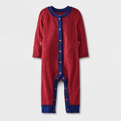 Image of Baby Adaptive Romper - Cat & Jack™ Red 0-3M