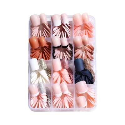 LOVELAY CREATIONS 312 Pieces False Nails with Design