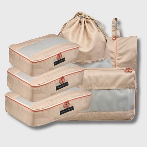 French Connection 6pc Packing Cube Set - Travel Storage Set for Luggage - 1 of 4