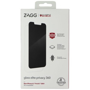 ZAGG (Glass Elite Privacy 360) Screen Protector for iPhone 13 Pro and 13 - 1 of 1