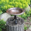 9" Classic II Birdbath with Tripod Stand Antique Copper - Achla Designs: Weather-Resistant, Deck & Garden Decor - 3 of 4