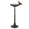 SPI Home Quail Birdbath and Birdfeeder in Cast Iron – 27" Tall Outdoor Garden Accent - 2 of 3