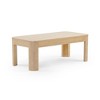 Modern Rounded Rectangular Coffee Table (40in x 20in / 1020mm x 510mm) - 3 of 4