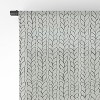 Ninola Design Wool Braids Drawing Single Panel Sheer Window Curtain - Deny Designs - image 4 of 4