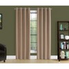 Monarch Specialties Curtain Panel 2Pcs Set  100 Blackout Grommet Living Room Bedroom Kitchen Thermal Insulation Polyester Brown Contemporary Modern - 2 of 4