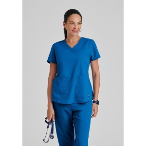 Grey's Anatomy by Barco Classic- Women's Aubrey 2-Pocket V-Neck Scrub Top - 1 of 4