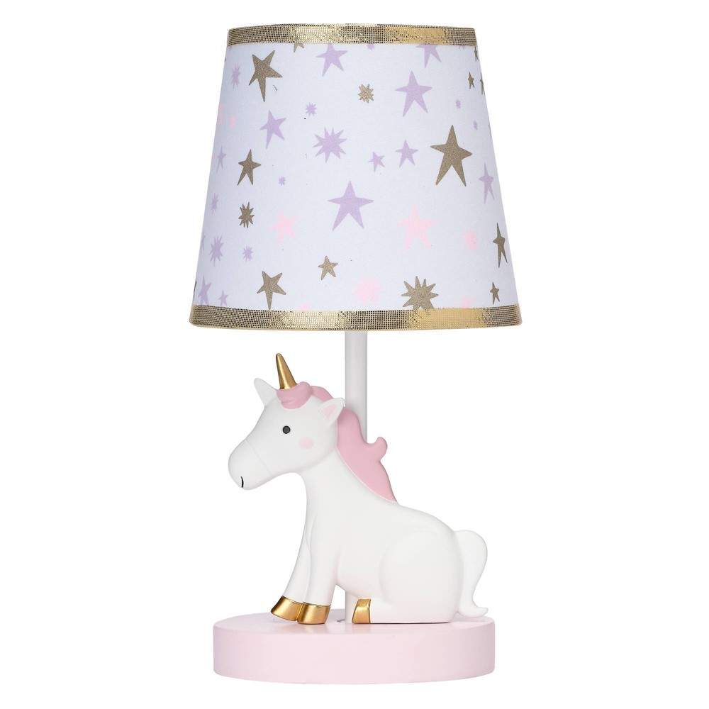 Bedtime Originals Lamp with Shade & Bulb (Includes CFL Light Bulb) - Rainbow Unicorn -  76440196