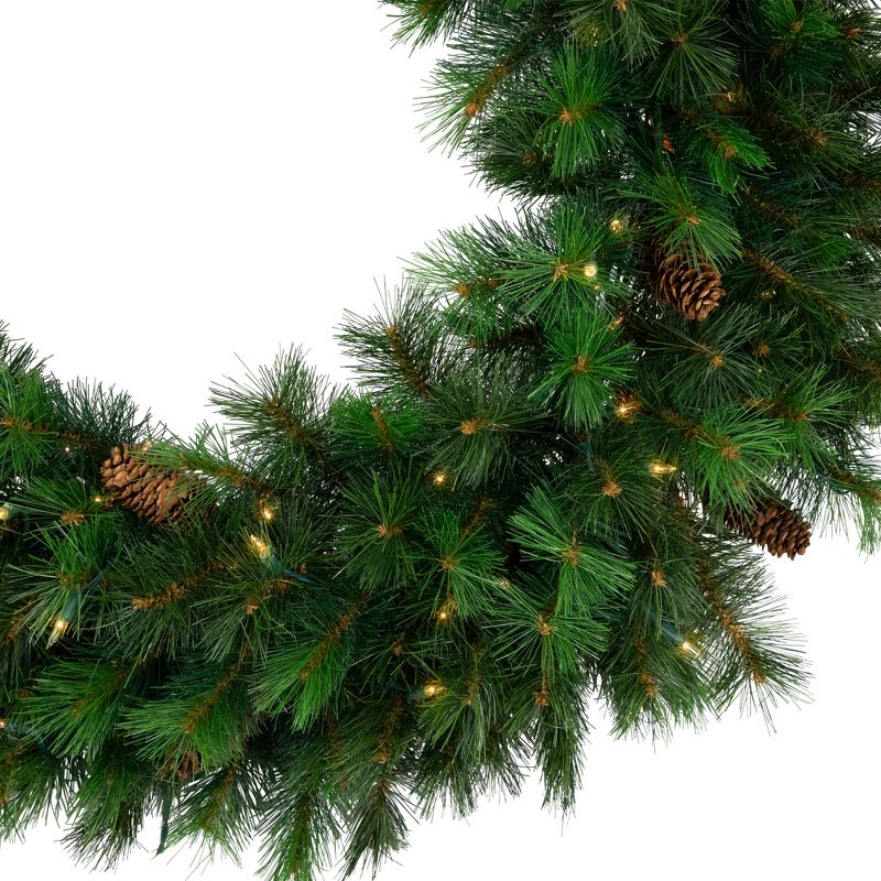 Northlight 48" Prelit Royal Oregon Pine Artificial Christmas Wreath - Clear Lights, 6 of 8